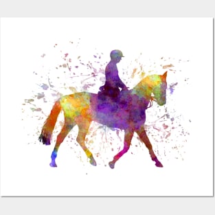 Watercolor horse show Posters and Art